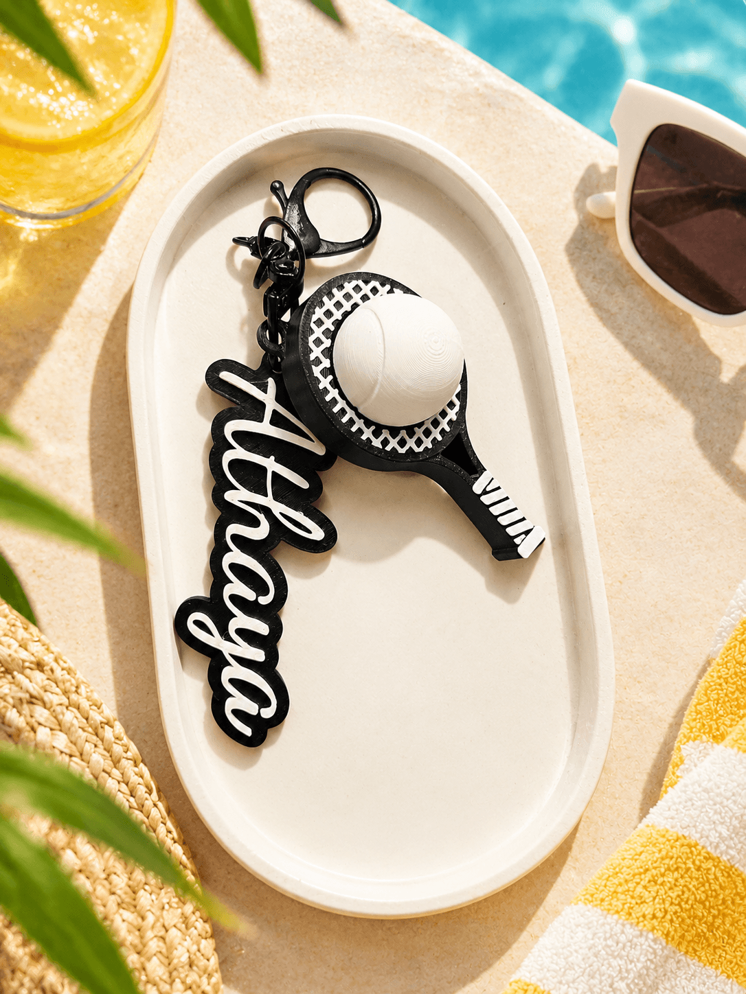 Keychain Clicker Kombinasi Nama dan Karakter