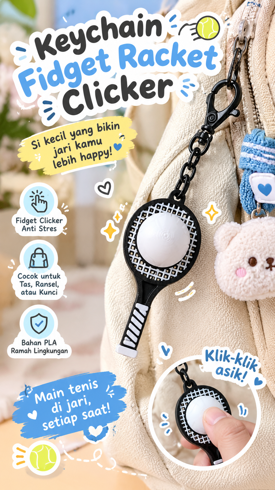 Keychain Raket Clicker