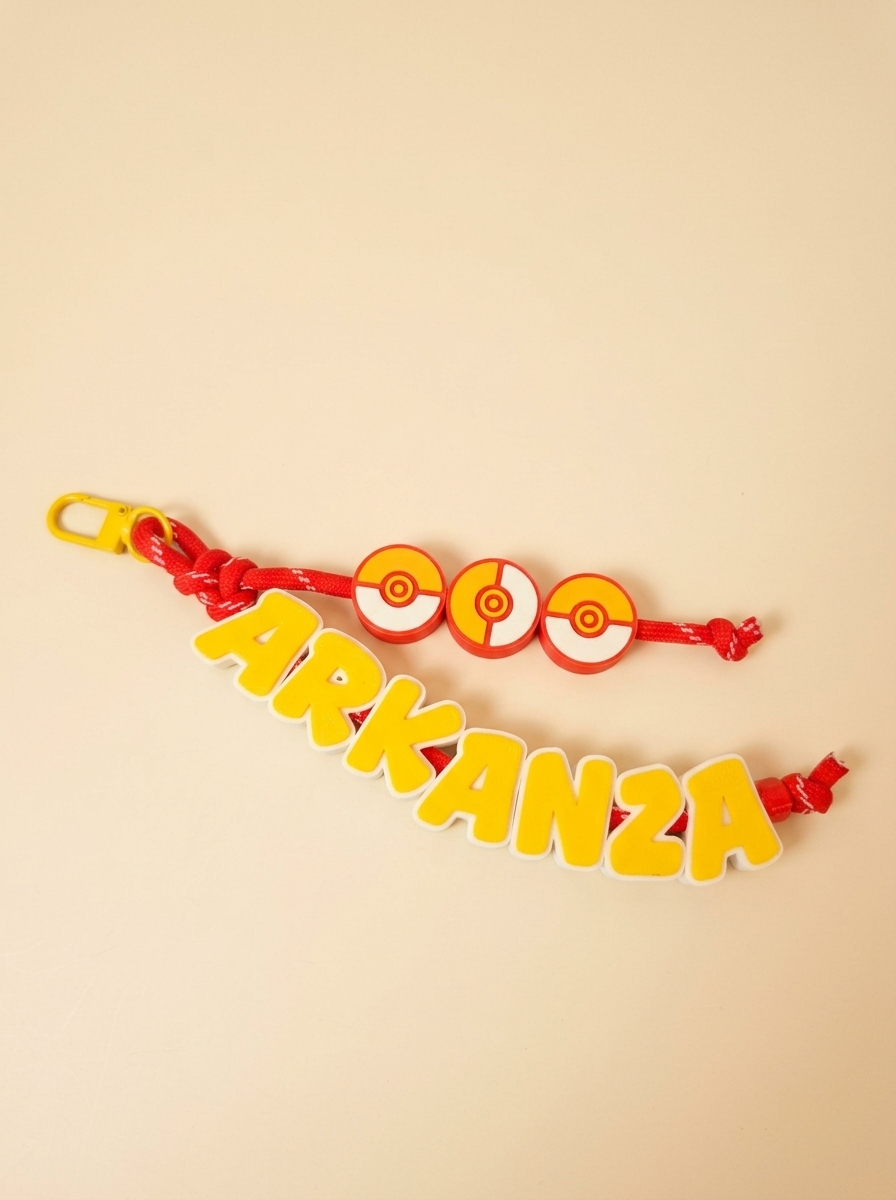 Keychain Custom Nama Bag Charm 4