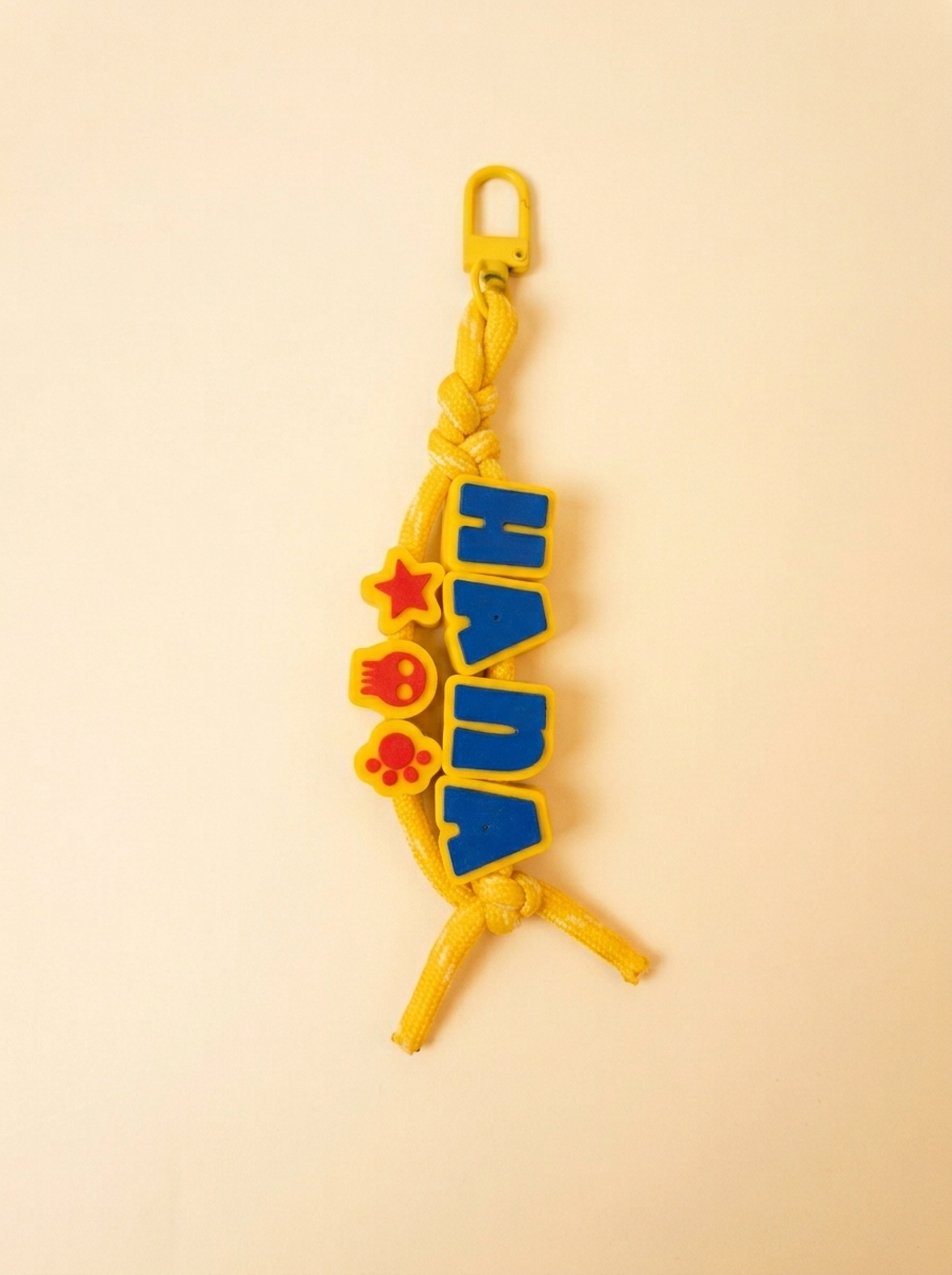 Keychain Custom Nama Bag Charm 6