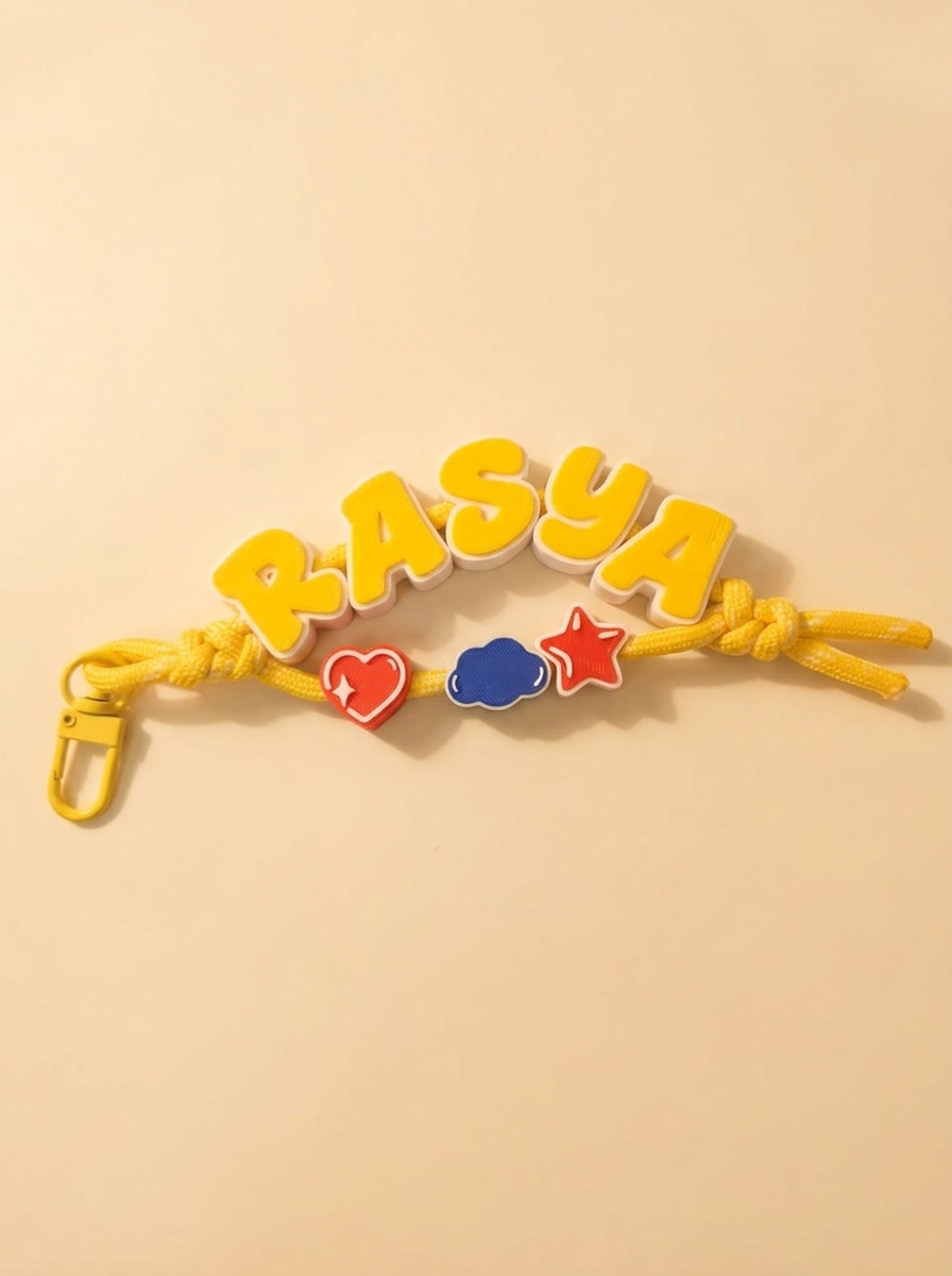 Keychain Custom Nama Bag Charm 7