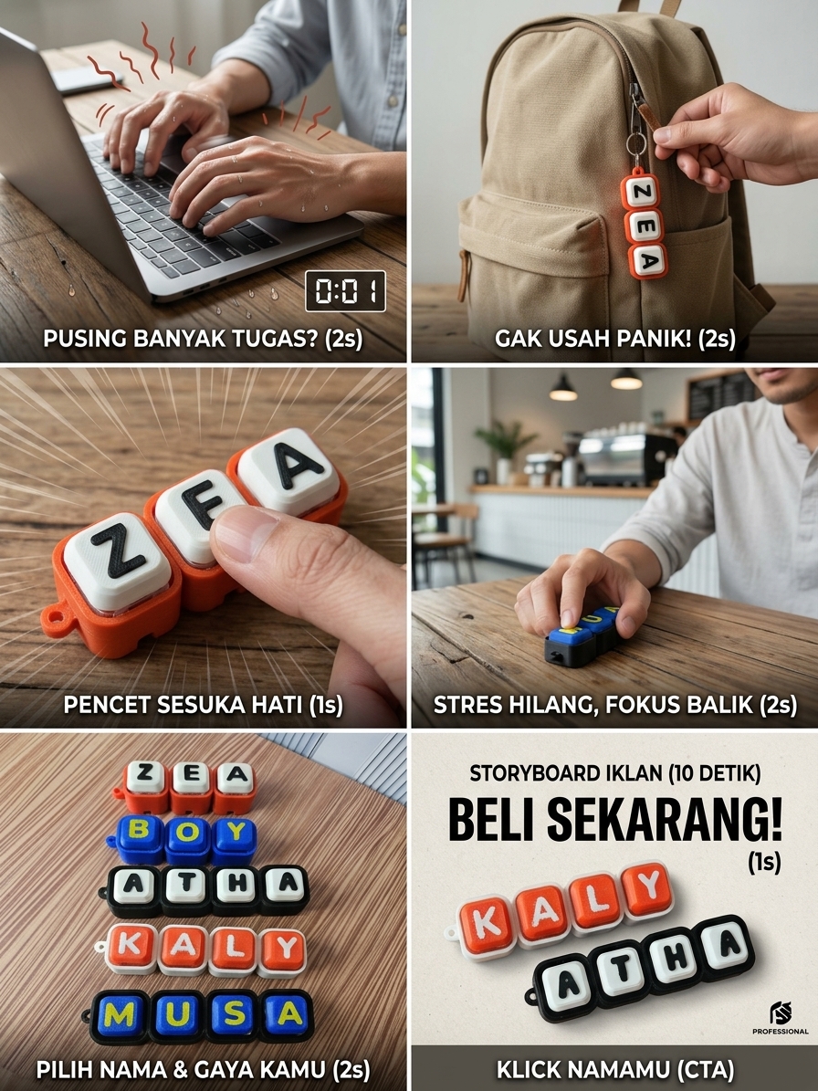 Keychain Nama Full Clicker Slim 2
